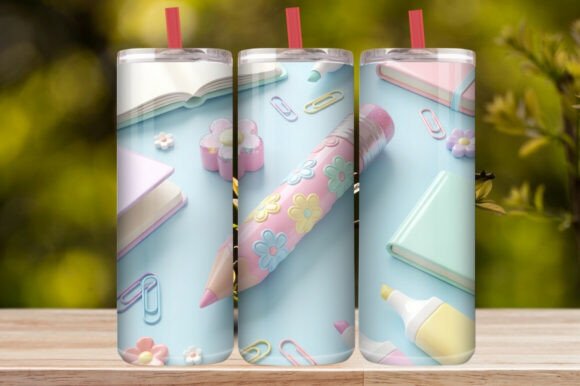 Download Cute Floral Pencil Tumbler Wrap - Premium Resources