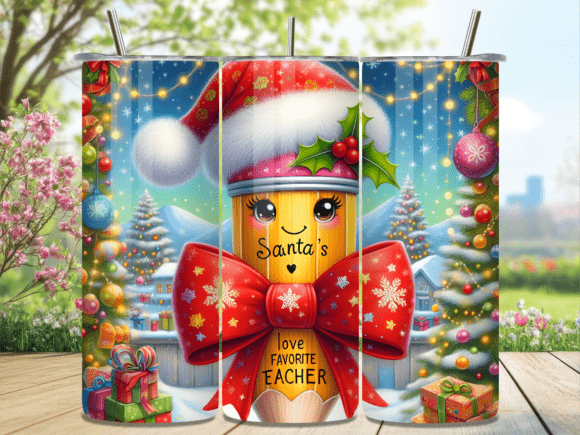 Download Teacher Christmas Pencil Tumbler Wrap - Pencil tumbler wrap Collection