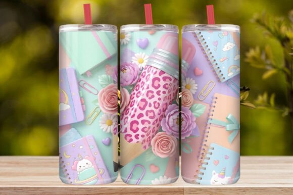 Download Cute Floral Pencil Tumbler Wrap - Pencil tumbler wrap Collection